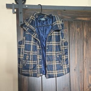 Plaid Wool Vest